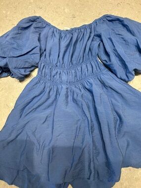 Blue Altar’d state mini romper dress